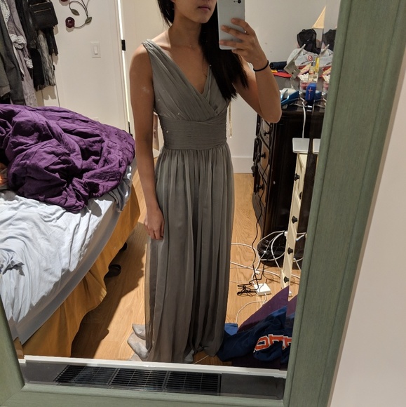 Grey Bridesmaid Dress - Picture 5 of 6